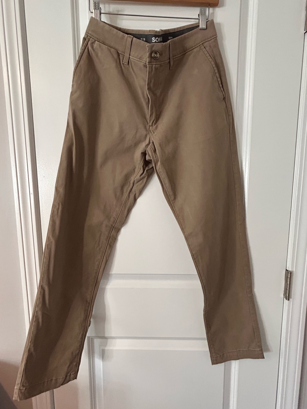 Sonoma Goods For Life Flexwear Slim-Fit Chinos in a tan color